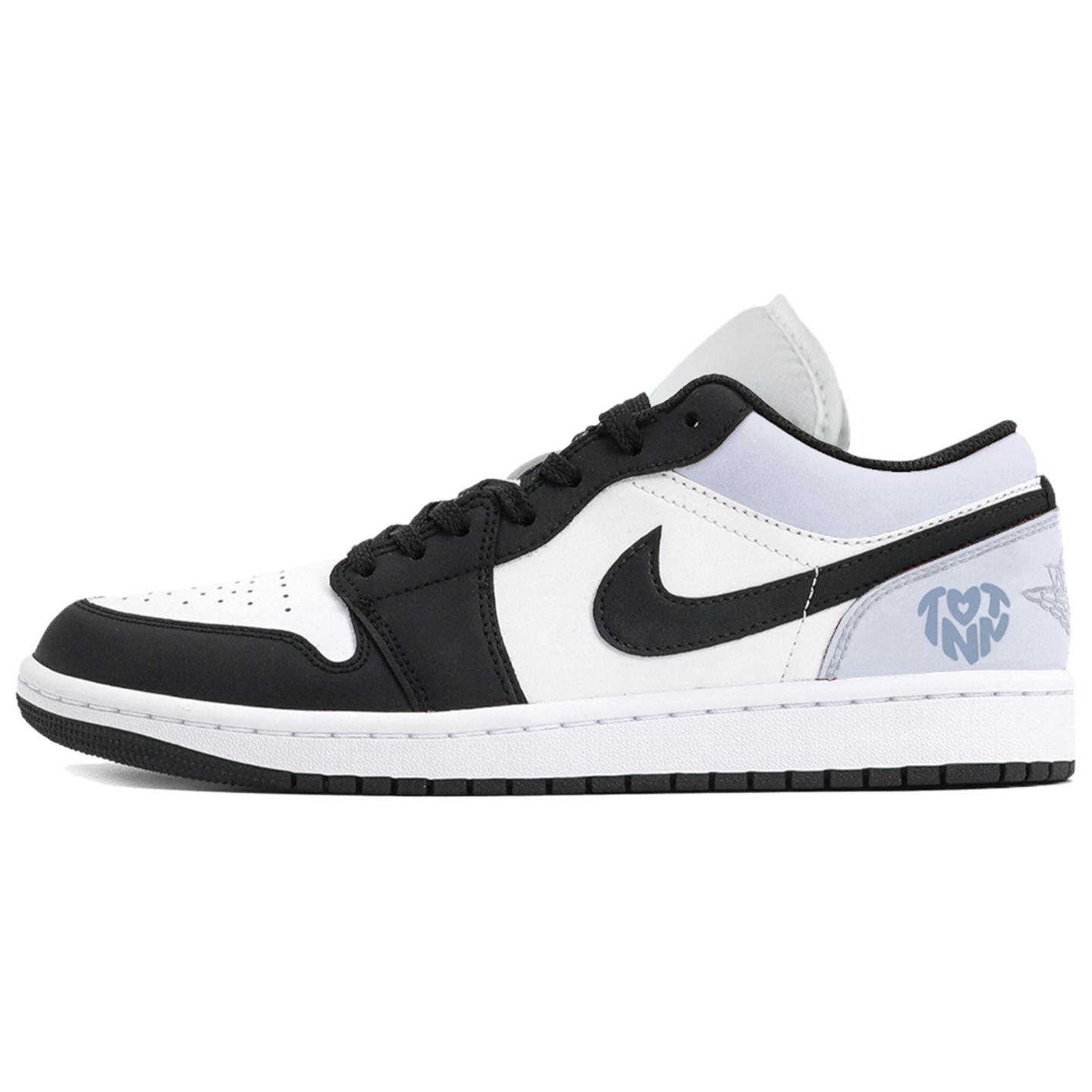 Jordan Air Jordan 1 Puppy Fragment Slip Resistant Abrasion Resistant Low top Vintage Basketball Shoes Men's
