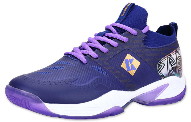 KUMPOO Badminton Shoes Unisex Low Top Purple