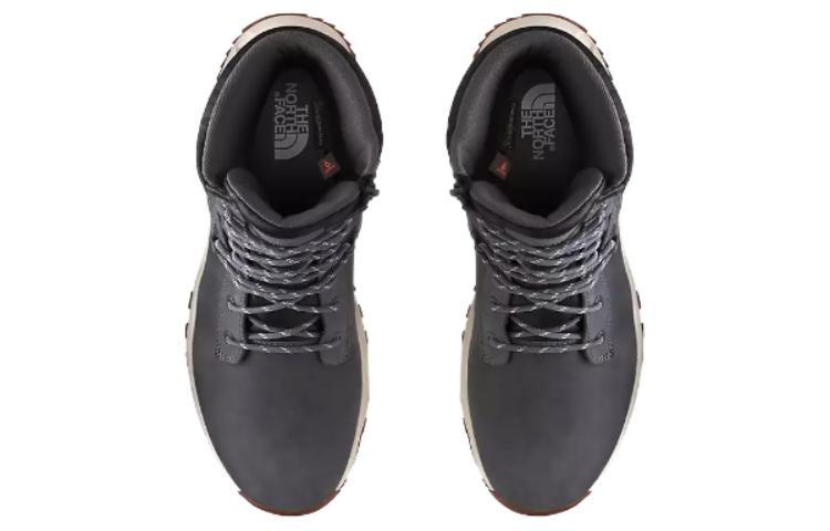 THE NORTH FACE ThermoBall Slip Resistant Abrasion Resistant High top Mountaineering & Hiking Shoes Men’s Gray White