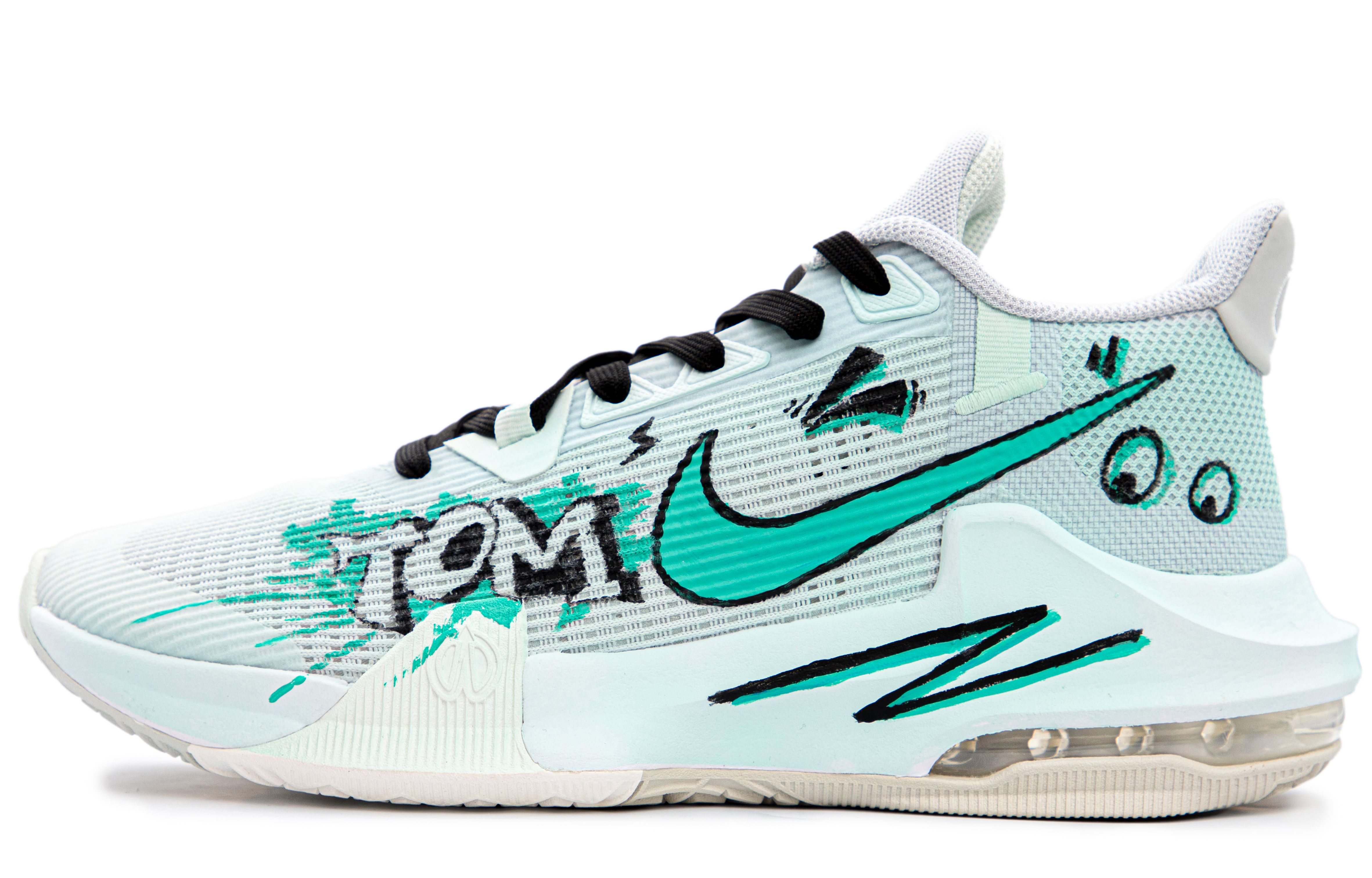 Nike Air Max Impact Cushioning Slip Resistant Abrasion Resistant Low top Basketball Shoes Men’s Gray Green