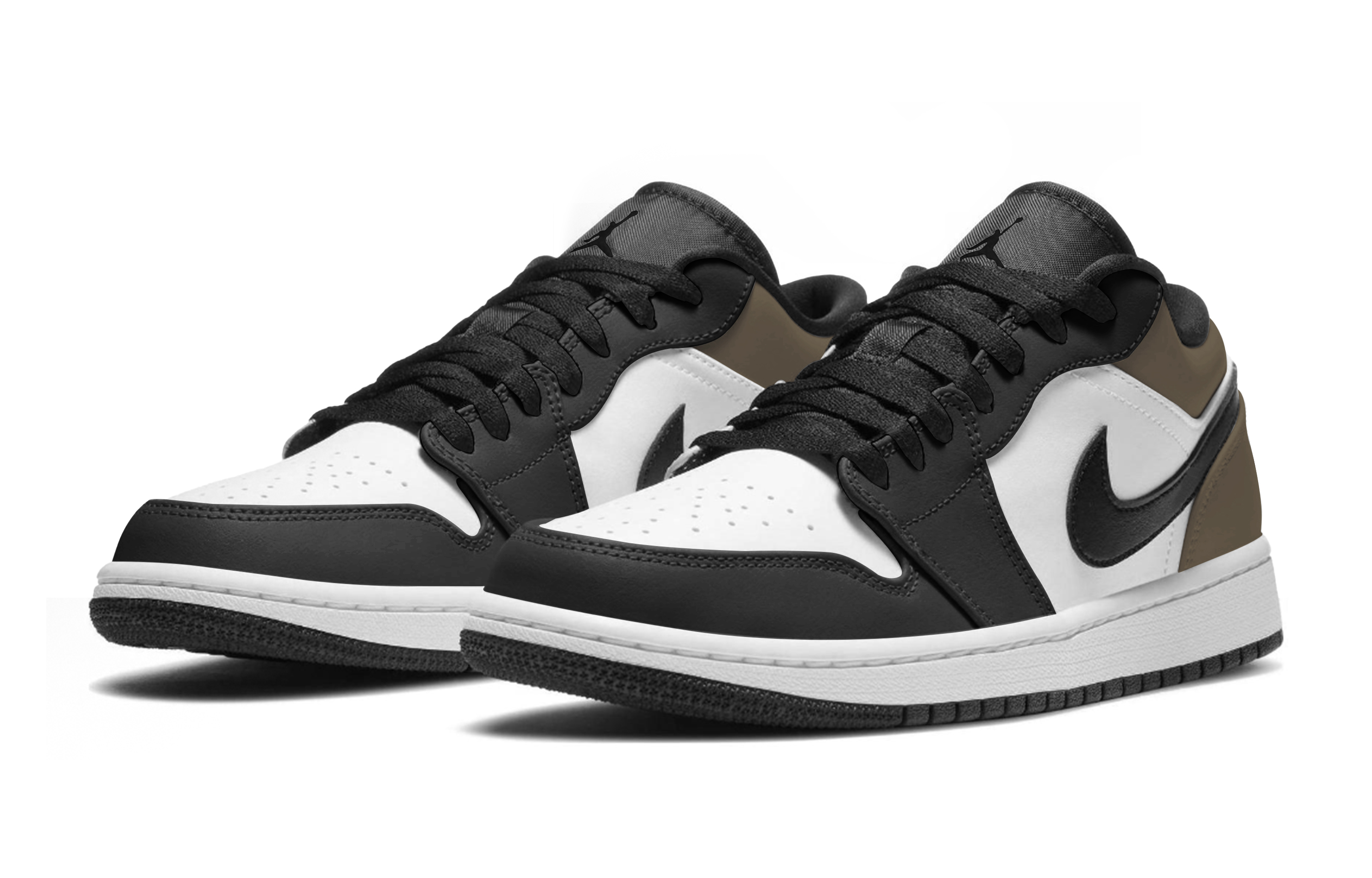 Jordan Air Jordan 1 Slip Resistant Abrasion Resistant Low top Skateboard Shoes Unisex Black