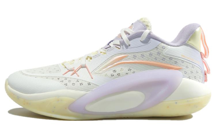 Li Ning Comfortable Cushioning, Wear Resistant Low top Basketball Shoes Men’s Purple