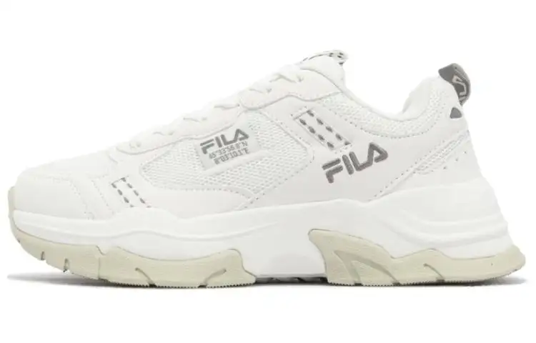 FILA Sash Cushioning, Wear Resistant Low top Chunky Sneakers Women's White