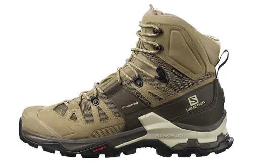 SALOMON XT Quest Fabric Abrasion Resistant High top Mountaineering Hiking Shoes Men's Desert Yellow