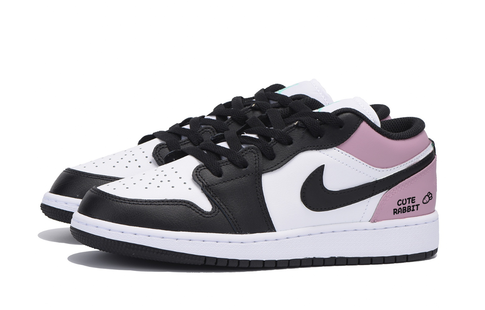 Jordan Air Jordan 1 ‘Changwan Rouge, Special Shoe Box’ Slip Resistant Low top Vintage Basketball Shoes Men’s White Pink