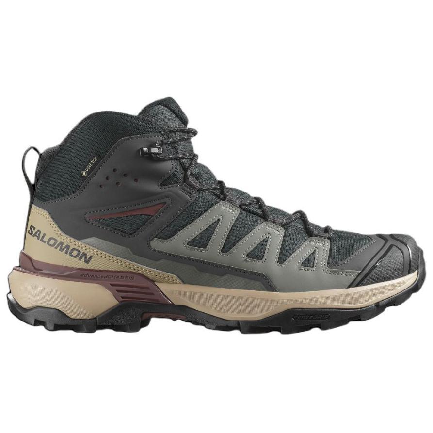 SALOMON X ULTRA 360 Slip Resistant Abrasion Resistant Mid top Mountaineering Shoes Men’s Olive Green