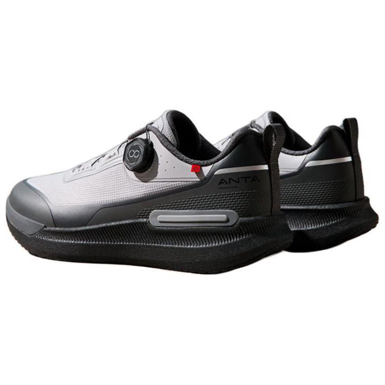 Anta Wanli Slip Resistant Lightweight Cushioning Low top Training Shoes Men’s Gray Black