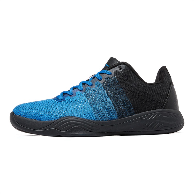VOIT Basketball Shoes Men’s Low Top Black/Ice Blue