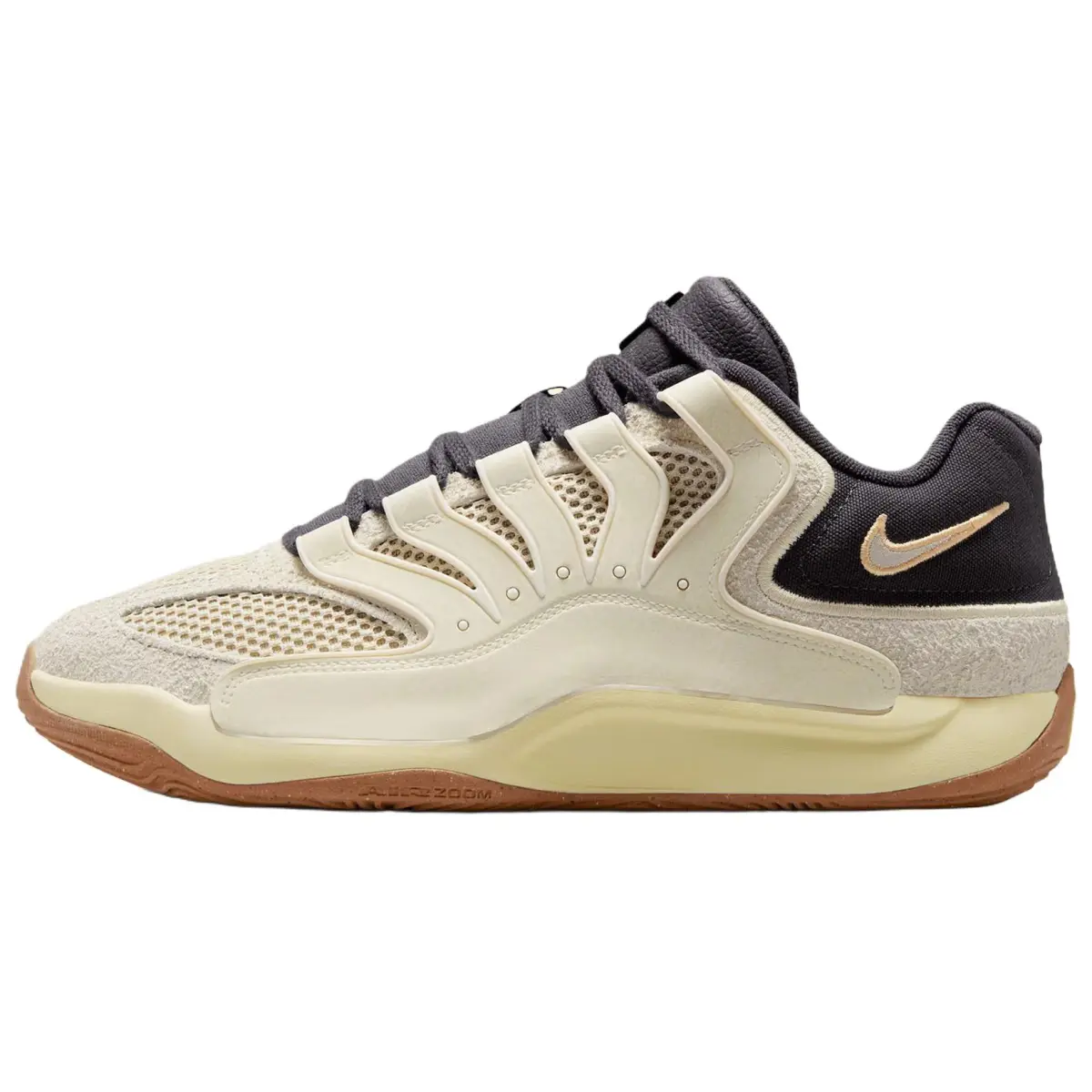 Nike KD 18 Breathable Basketball Shoes Unisex Beige Black