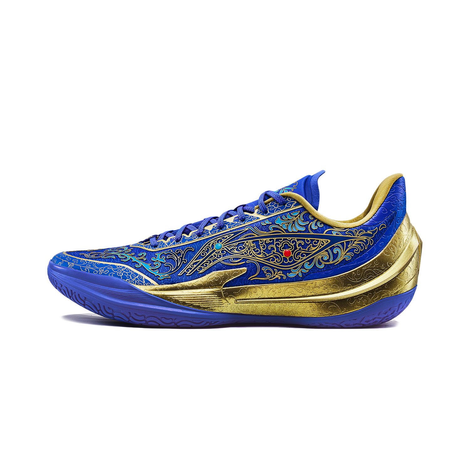 Li Ning Liren 5 V2 Cushioning Slip Resistant Breathable Low top Basketball Shoes Men’s Blue