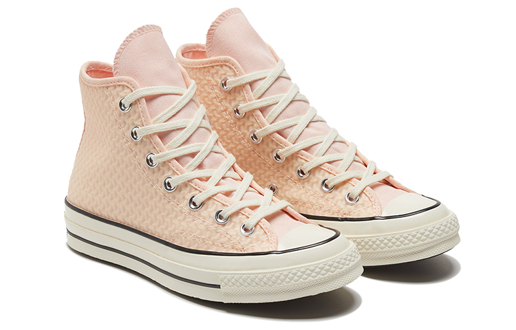 Женские кеды Converse Chuck Taylor All Star 1970s (светло-розовый) — 浅粉/橘 — фото 3