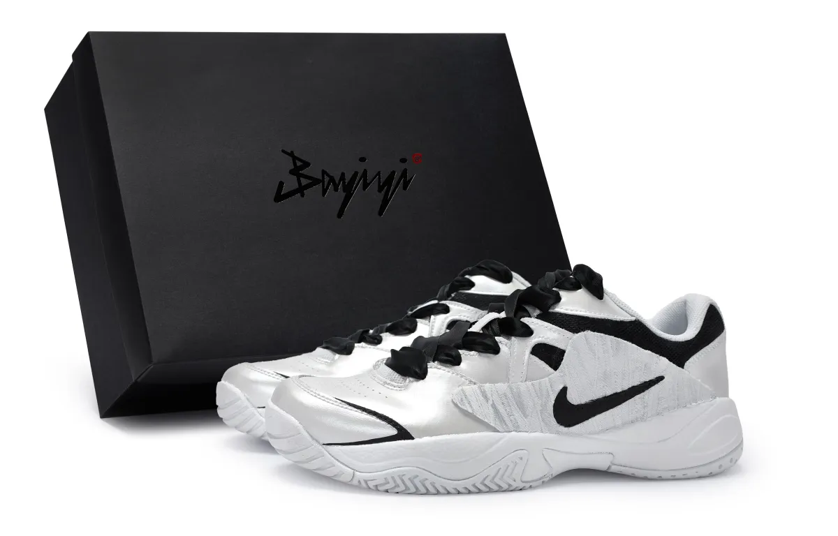 Nike Court Lite 2 811 Manufacturing, Silver Dreamy, Special Shoe Box Slip Resistant Slip Resistant Low top Tennis Shoes