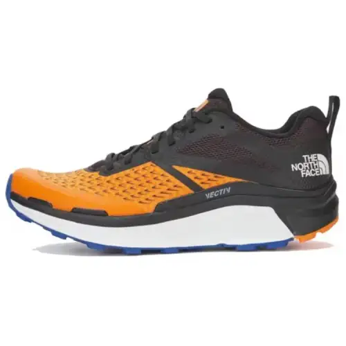THE NORTH FACE Slip Resistant Abrasion Resistant Low top Hiking Shoes Men's Orange Black