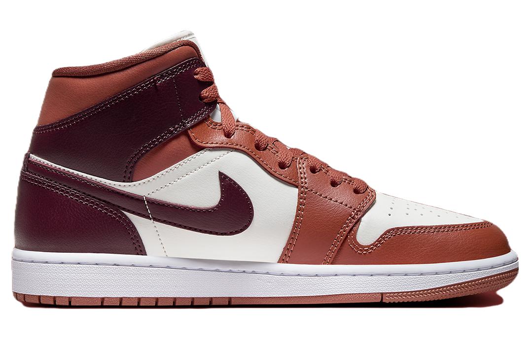 Jordan 1 Mid ‘Dusty Peach Night Maroon’ Women’s