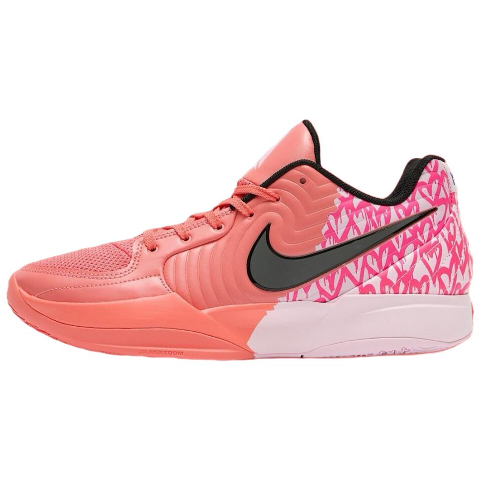 Nike Ja 2 Morant II \"Heart Eyes\" Valentine's Day limited edition, fashionable and versatile, non-slip and wear-resistant, low-cut basketball shoes, same style for men and women, pink, overseas version