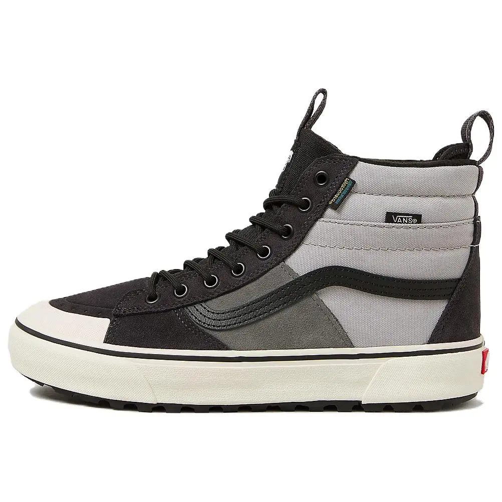 Vans SK8 HI High top Hiking Shoes Unisex Black Gray