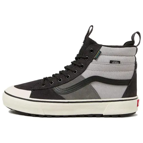 Vans SK8 HI High top Hiking Shoes Unisex Black Gray