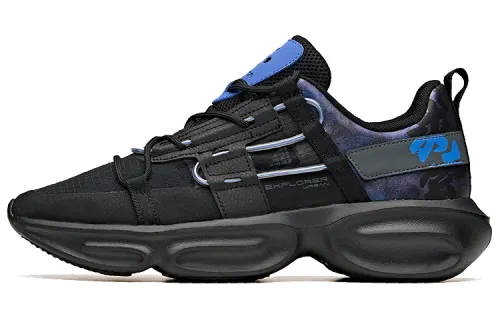 Anta Variety Training Collection Comfortable Low top Training Shoes Men's Black Purple