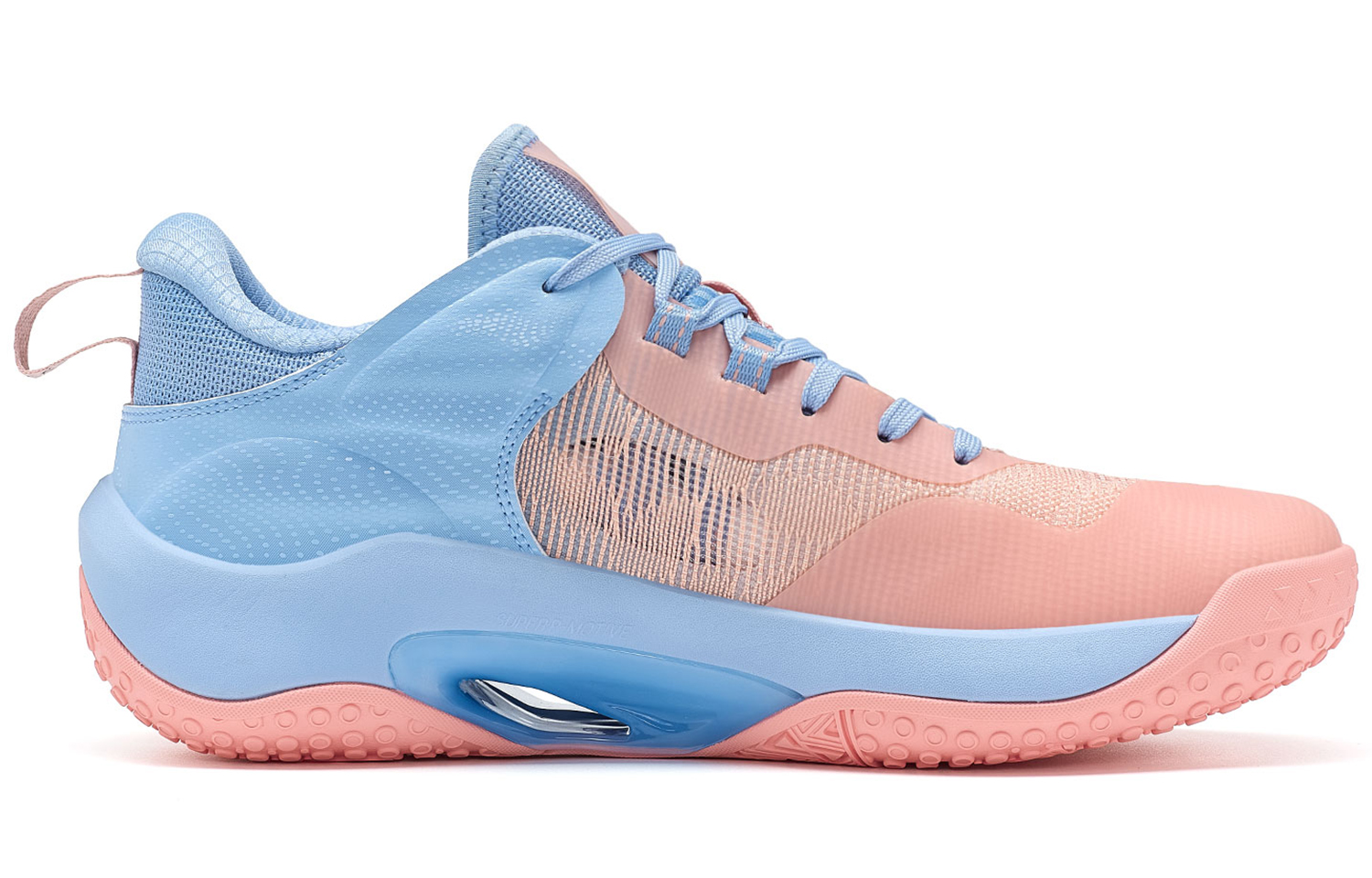 PEAK Sonic Boom 2.0 Basketball Shoes Men’s Low Top Pink Sky Blue