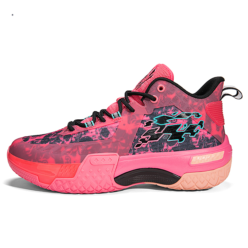 ANDEZHANMUSI Basketball Shoes Unisex High Top Phantom Black/Phantom Red