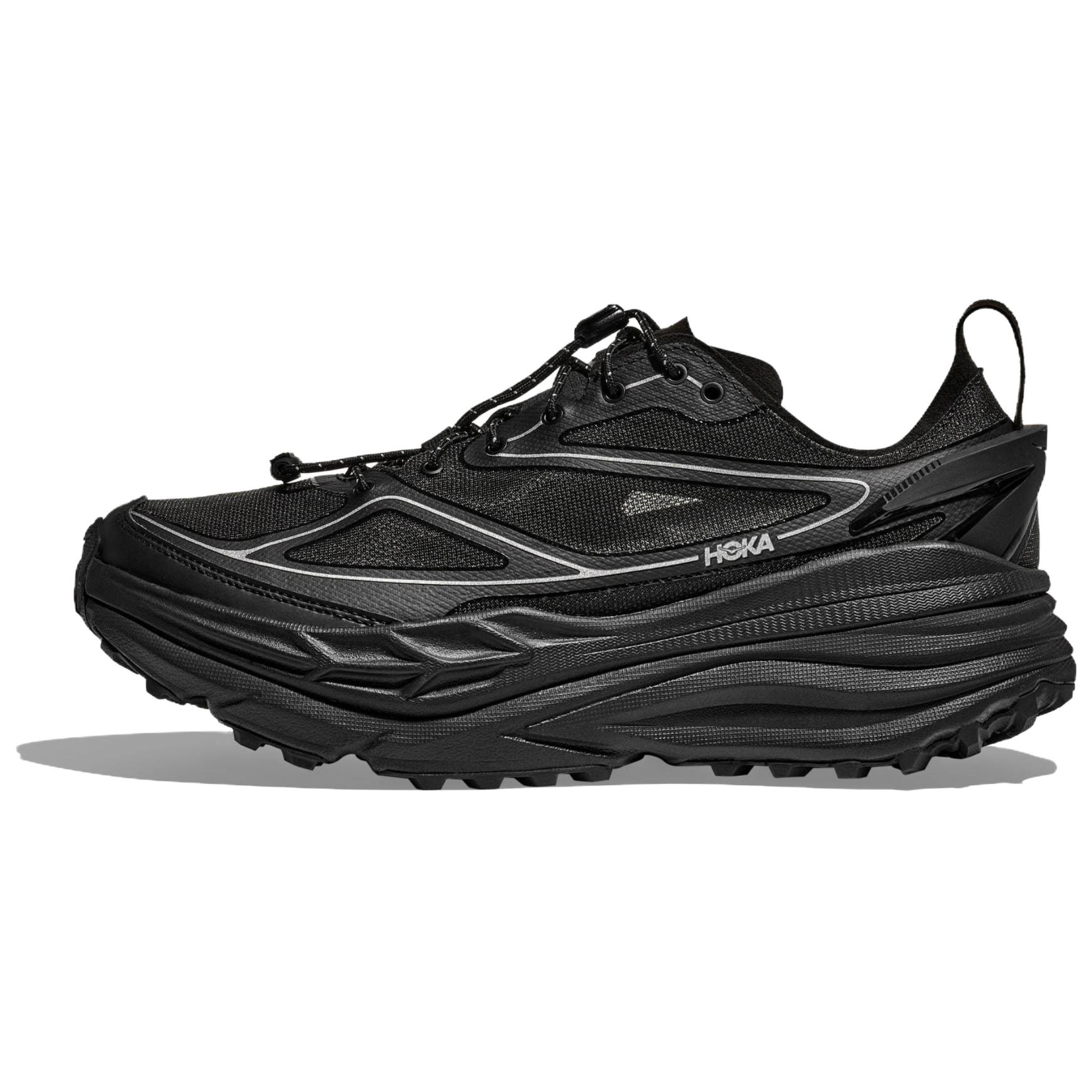 Кроссовки HOKA HOKA ONE ONE Stinson One7 (черно-серебристые)