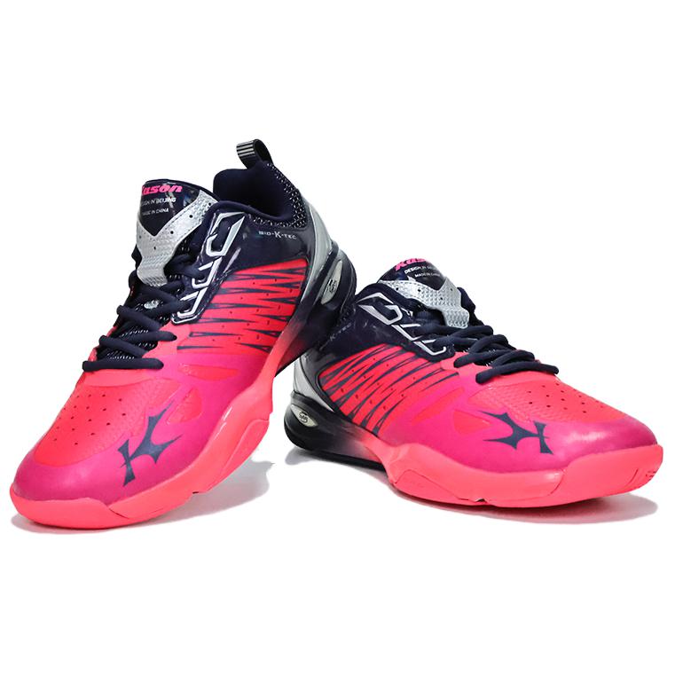 KAISHENG x Li Ning Slip Resistant Abrasion Resistant Low top Badminton Shoes Men’s Red Blue