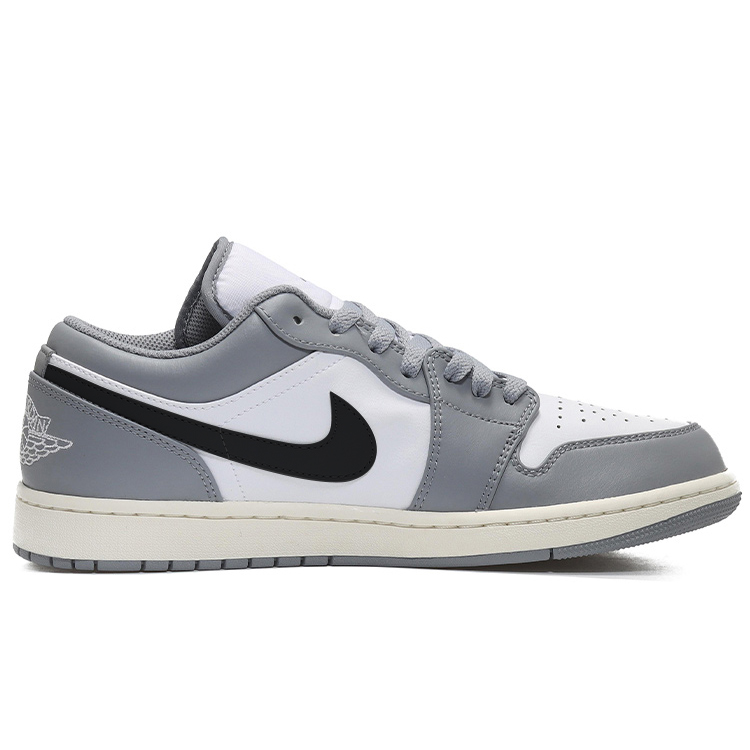 Jordan Air Jordan 1 Vintage Basketball Shoes Men’s Low Top White/Gray