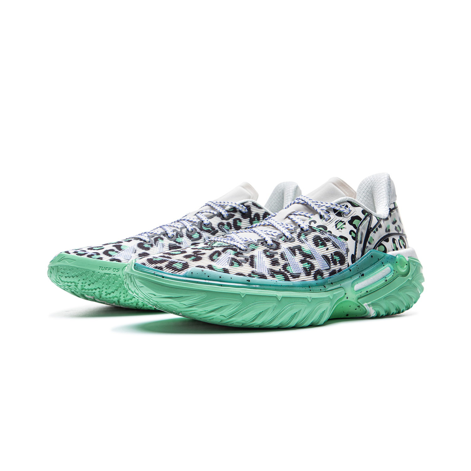 Li Ning Jie Ao 2 Basketball Shoes Men’s Low Top White Black Green