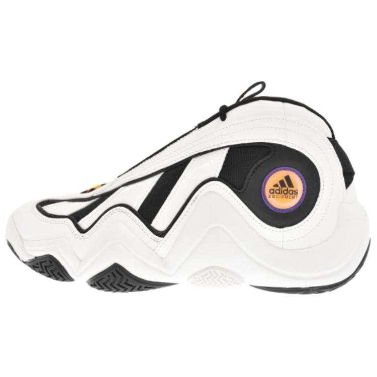 Adidas Crazy 97 comfortable and versatile non-slip wear-resistant wrapping support mid-top retro basketball shoes men's white and black