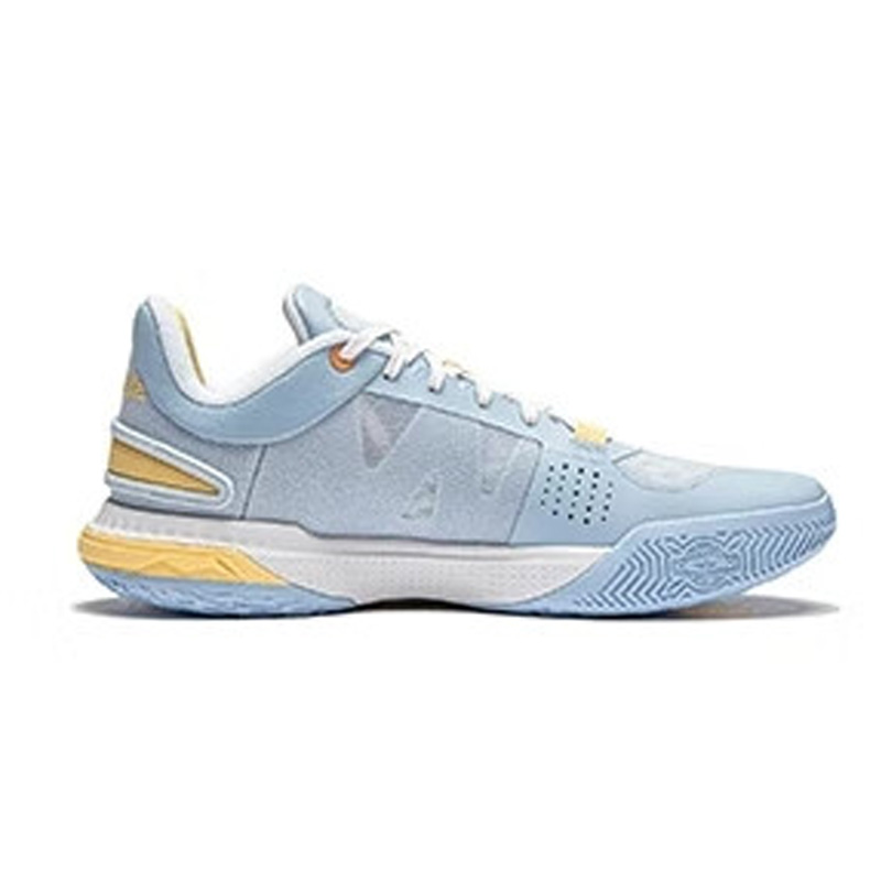 Li Ning Son Of Flash Cushioning Slip Resistant Low top Basketball Shoes Men’s Clear Sky Blue