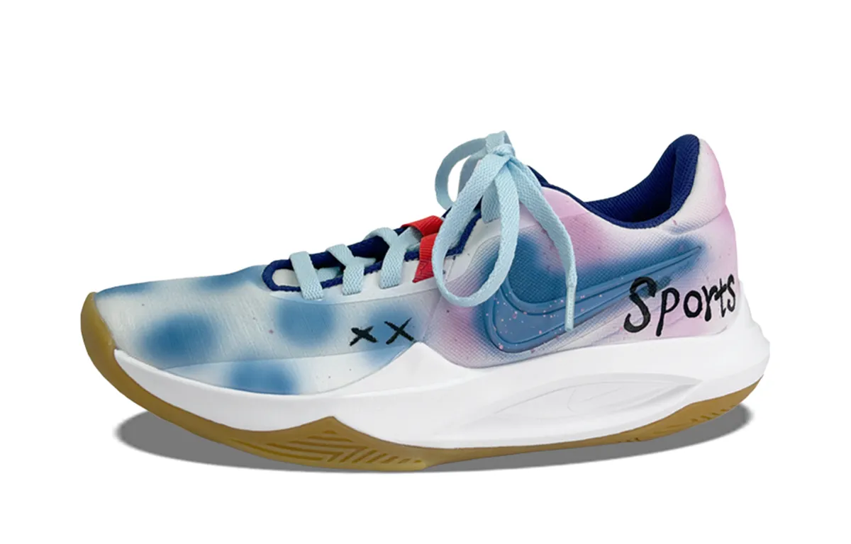 Nike Precision 1 Trendy Low top Basketball Shoes Men's Peacock Blue