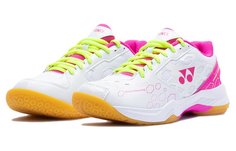 YONEX Comfortable Round Toe Cushioning Slip Resistant Low top Badminton Shoes Unisex Pink