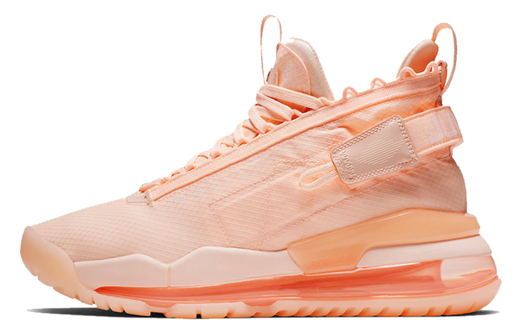 Jordan Proto-Max 720 Crimson Tint Round Toe Comfortable Shock Absorbing Anti-Slip Mid-top Basketball Shoes Men's Pink