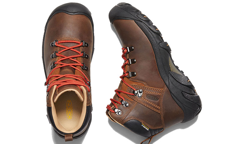 Keen Pyrenees Slip Resistant Abrasion Resistant High top Hiking Shoes Women’s Brown