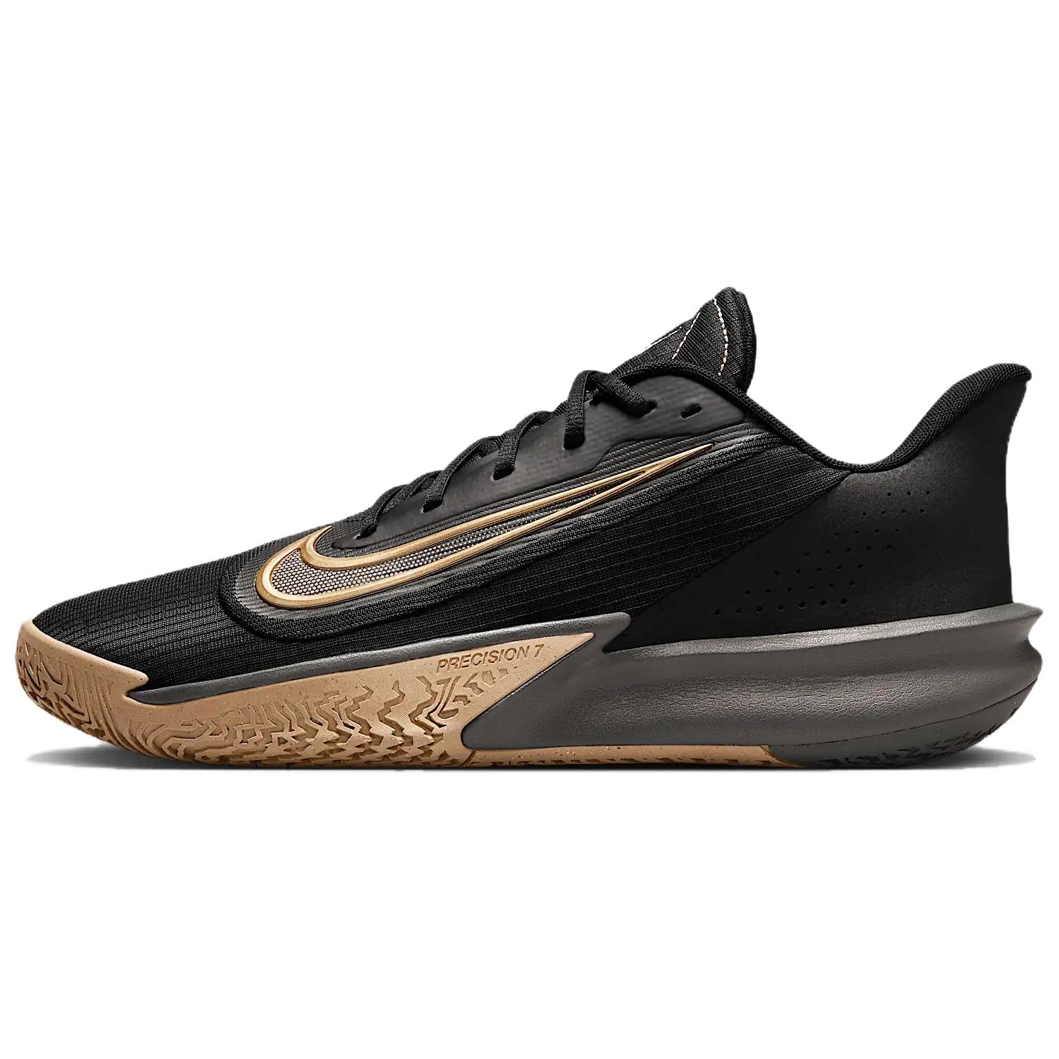 Мужские кроссовки Nike Precision 7 (черно-золотой)