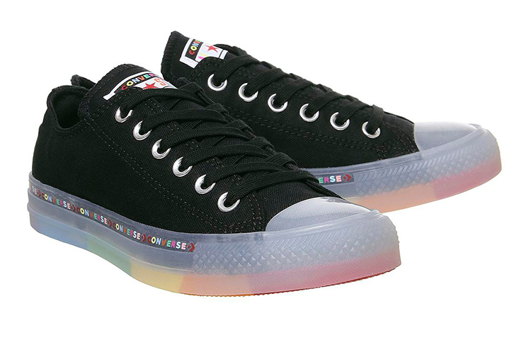 Кеды Converse All Star Low Trainers Rainbow Black (черные) — фото 2