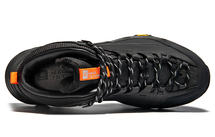 KAILAS N53 2 FLT Collection Non Slip And Waterproof Mid top Outdoor Snowfield Mountaineering Shoes Men’s Ink Black