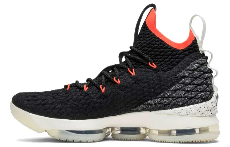 Nike Lebron 15 Black Bright Crimson Comfortable Cushioning Lightweight Cushioning Lightweight High top