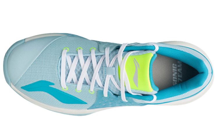 Li Ning SONIC TD Cushioning Slip Resistant Abrasion Resistant Low top Basketball Shoes Light Blue