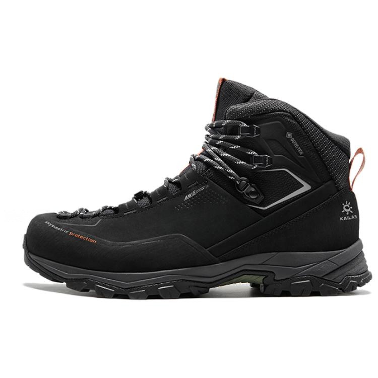 KAILAS Slip Resistant, Abrasion Resistant, Waterproof Mid top Hiking Shoes Men’s Black