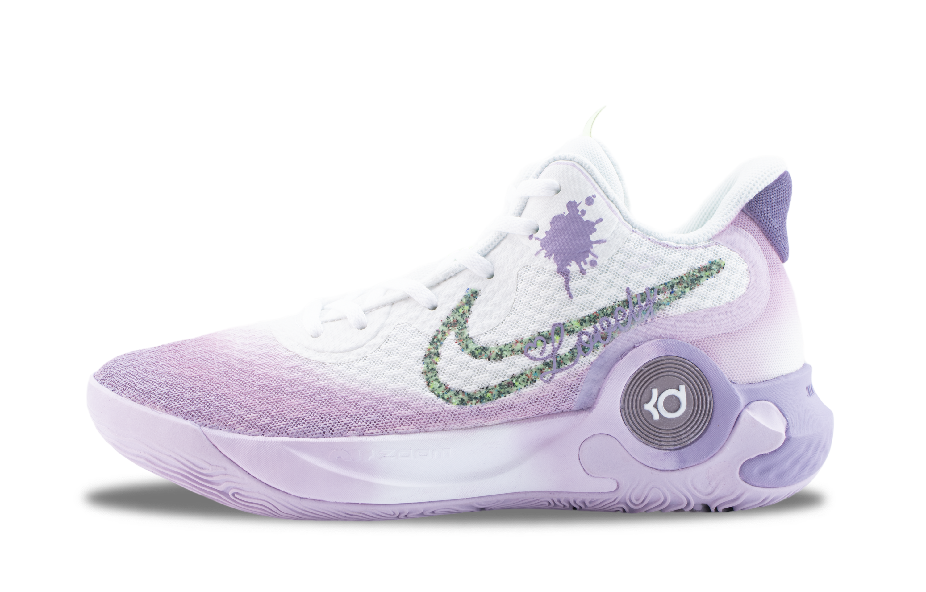 Nike KD Trey 5 IX Old Time Purple Mid top Vintage Basketball Shoes Unisex White Purple