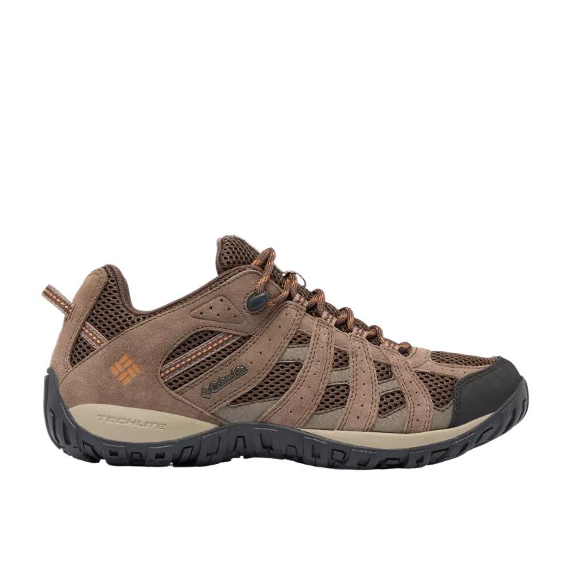 Columbia Redmond Cushioning, Slip Resistant, Abrasion Resistant, Waterproof Low Top Hiking Shoes Men’s Black Ginger