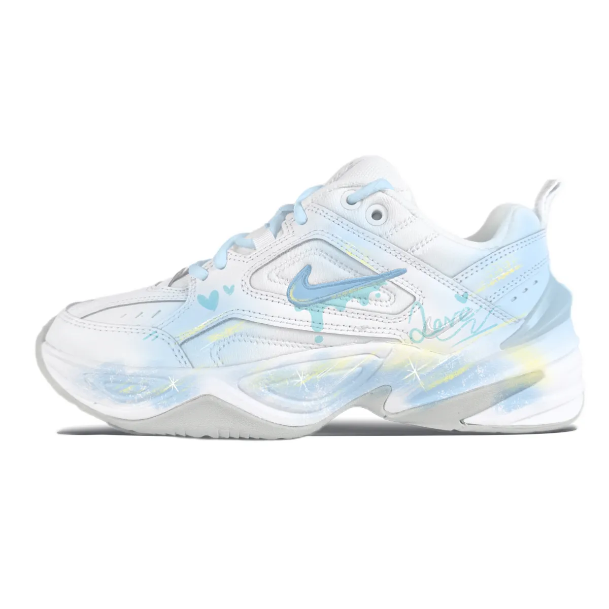 Nike M2K Tekno Dreamy Island Abrasion Resistant Breathable Low top Chunky Sneakers Women's White