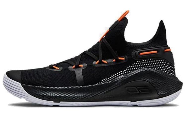 Under Armour Curry 6 Curry 6 \"Oakland Sideshow\" Lightweight, wear-resistant, non-slip, low-top, practical basketball shoes, men's black