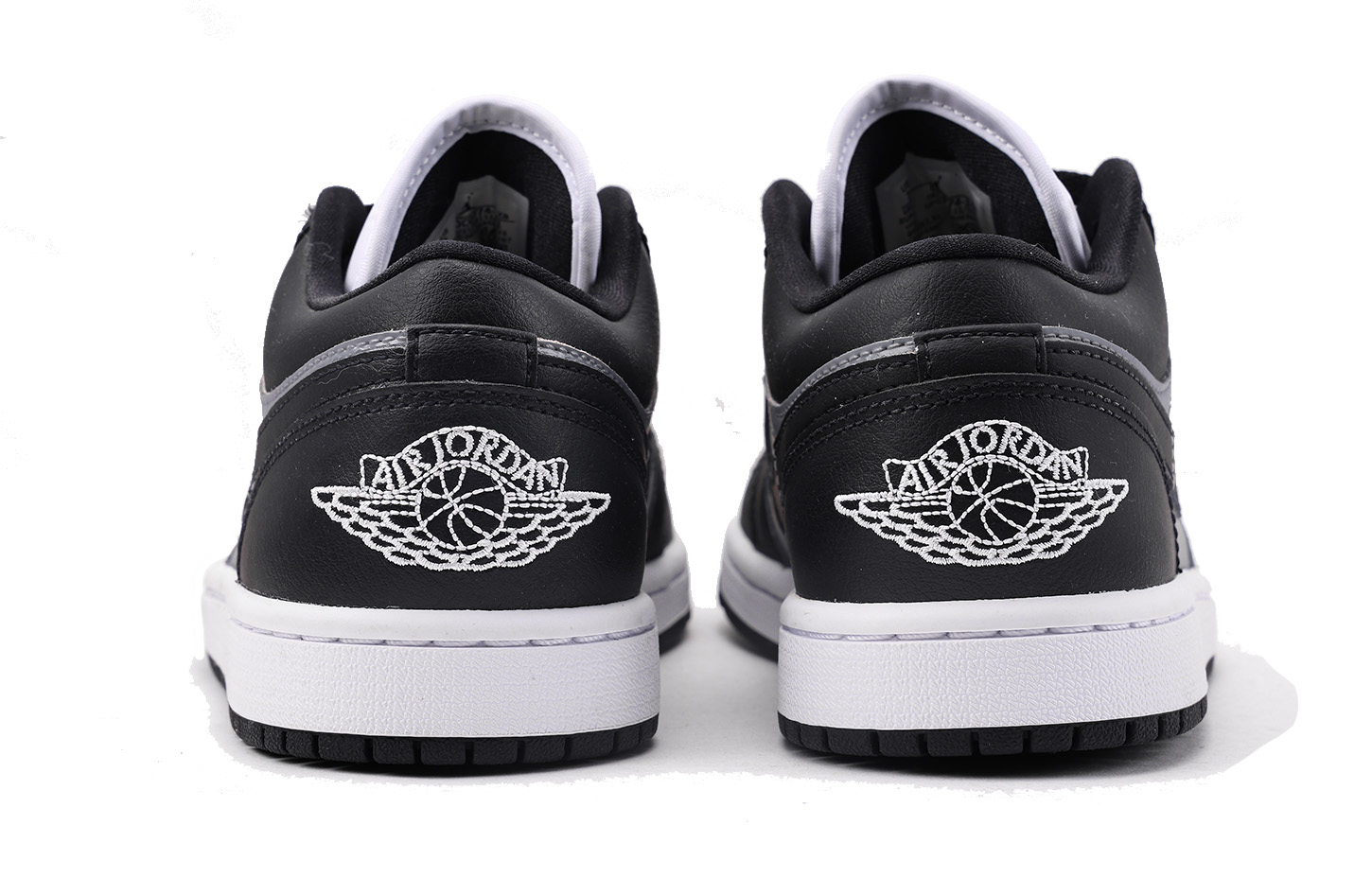 Jordan Air Jordan 1 Slip Resistant Coverage Low top Vintage Basketball Shoes Women’s Black Gray