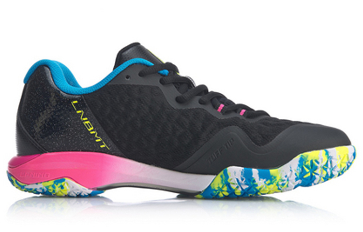 Li Ning Raid Fabric Cushioning Support Low top Badminton Shoes Women’s Standard Black
