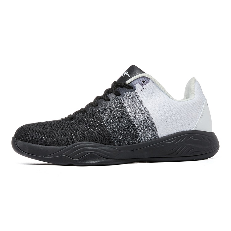 VOIT Basketball Shoes Men’s Low Top Black/Ice White