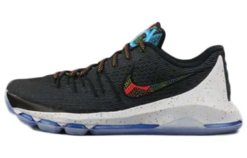 Nike KD 8 BHM (2016) Comfortable and versatile, practical, non-slip, lightweight, low-top basketball shoes, men's black