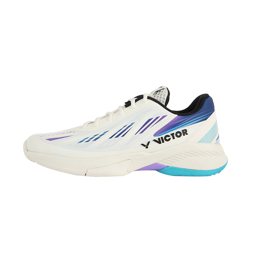 VICTOR Slip Resistant Abrasion Resistant Badminton Shoes Unisex Moon White
