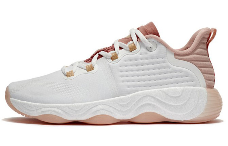 Li Ning Wujie Training Shoes Women's Low Top Ecru/Sweet Peach Orange